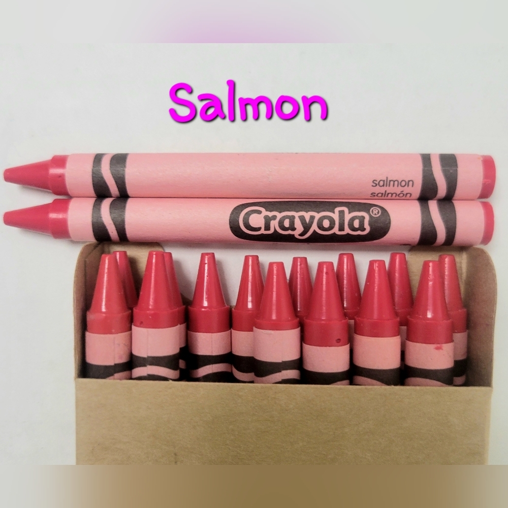 16ct Crayola Crayons (Salmon) Single Color Bulk Lot